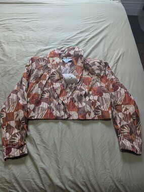 The Bright Side geometric cropped jacket